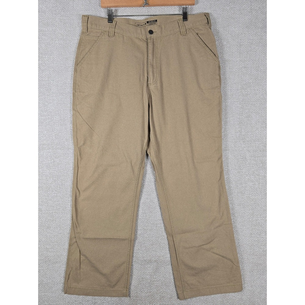 Carhartt Mens Relaxed Fit Canvas Work Pants Tan Khaki 102291 253 38x30
